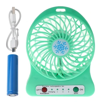 Prijenosni Vanjski Led Ventilator sa vazdušnim Hladnjakom Mini Stolni USB Ventilator na baterije 18650