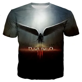 Igra Diablo 3 Reaper duše 3D t-shirt s po cijeloj površini Za muškarce/žene 2021 Nova moda Strme Svakodnevne ljetne majice