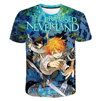 2021 Novi Anime The Promise Neverland 3D Print majica Ljetna Casual Moda Ulica Odjeća Košulje Cool muške, ženske dječje majice