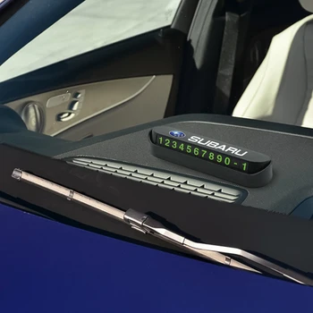 1 Kom. Osvijetljena Oznaka za parking karte Broj telefona oznaka Vozila Pribor za automobil Subaru Impreza Forester Tribeca XV BRZ