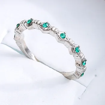 MFY Modni geometrijski Okrugli prsten s kristalima Циркона za žene Večernjim vjenčani prsten na prst Veličinu nakita 5-11New Posebne ponude trgovine