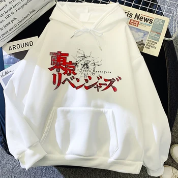 Japanski vrt odjeća Harajuku Tokyo Revengers Anime Majica sa kapuljačom Muška ženska zimska odjeća Majica dugi rukav Estetski pulover