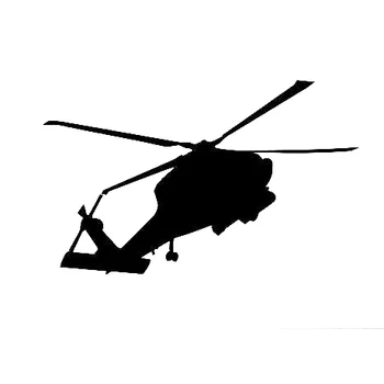 Silueta helikoptera Blackhawk Vinil Naljepnice na auto Naljepnice na Avion Naljepnica za polaganje Automobila Odvojiva TA022