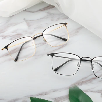 Novi aktualno popularni kvalitetne naočale od čistog titana s punim obruč za bodove u okvirima za naočale na recept #88009