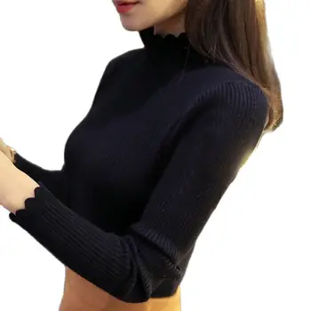 OHCLOTHING 2021 Novi proljeće-jesen trendi ženski džemper s visokom elastičnošću, seksi tanak toplo облегающий nih, elegantne pleteni pulover