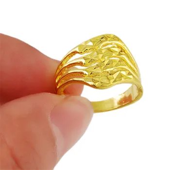 Moderan Dizajn Zlatna Prstena Za prste Ženske Svadbeni Nakit, Prsten sa zlatnim Punjenje Zlatni Prsten Veličine 6 7 8 9 R002