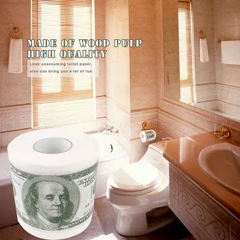 Moda Topla Donald Trump $ 100 Dolar Novčanica Toaletni Papir Roll Papir Novost Geg Dar Dump Dobitna Toaletni Papir