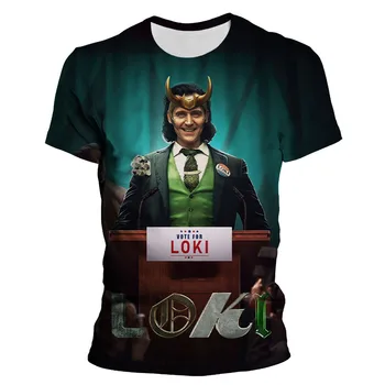 2021 Moda Loki Лауфейсон Majica Muška Dječja Ljetna 3D ispis s okruglog izreza kratkih rukava Cool Print Majice t-Shirt Homme Odijevanje