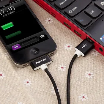 USB kabel SUPTEC za iPhone 4 s 4s i 3GS, iPad 2 3 iPod Nano touch Brzo Punjenje 30-pinski Originalni Adapter za Punjenje Punjač, Kabel za prijenos podataka